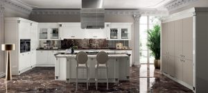 Lacado brillo Blanco Prestige y Piel Gris Perla