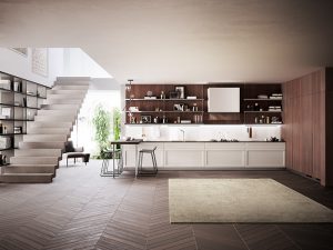 Cocina y living Carattere