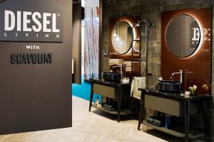 Baño Diesel Open Workshop - Novedades en Cuartos de baños presentadas por Scavolini