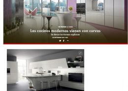 Cocinas con curvas - Hola -scavolini