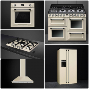 Electrodomésticos de estilo vintage, rústico, retro o antiguo para cocinas clásicas